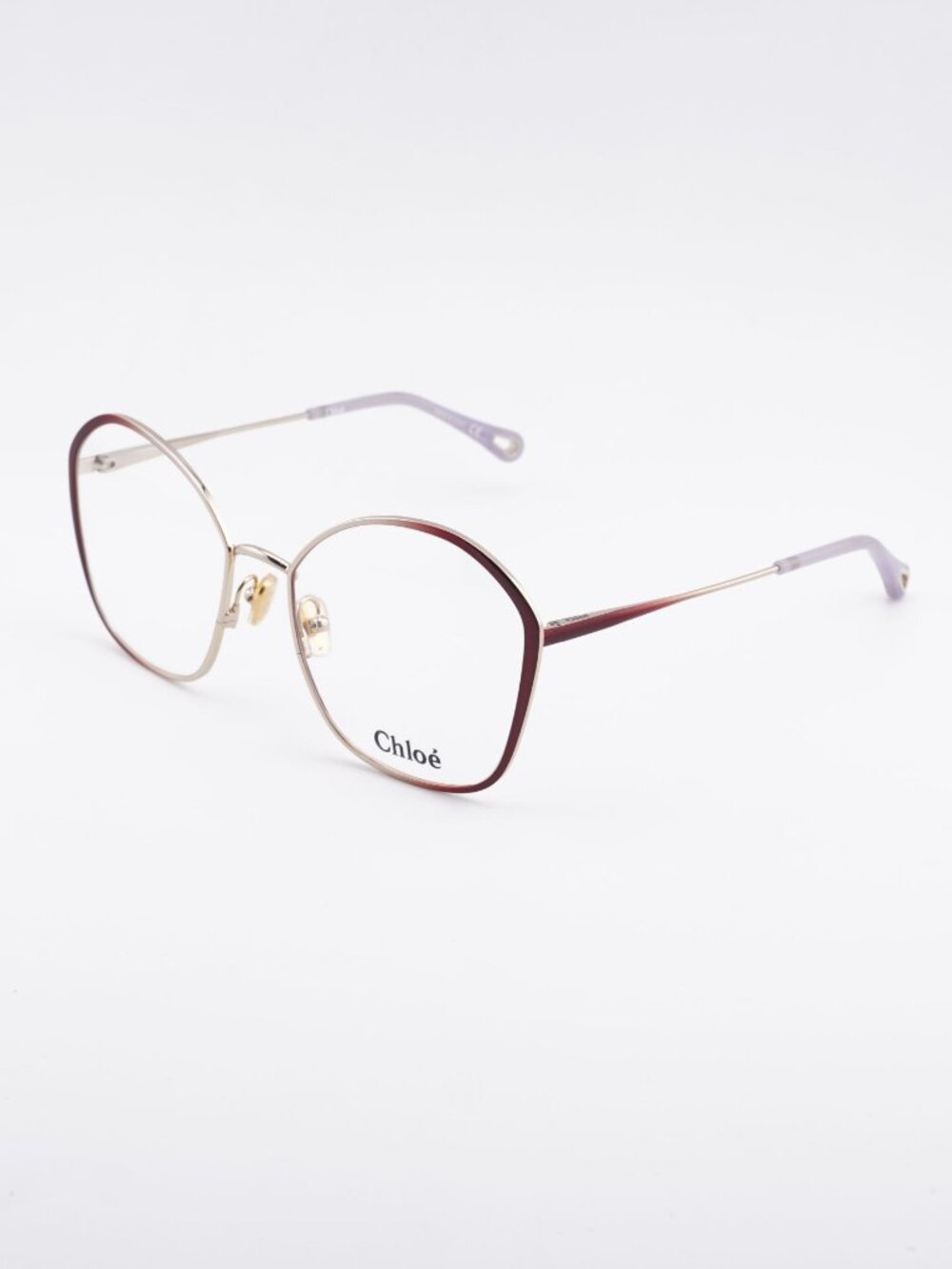 Chloe CH0017OA 004 Eyeglasses Bordeaux / Gold 57mm Butterfly Frame